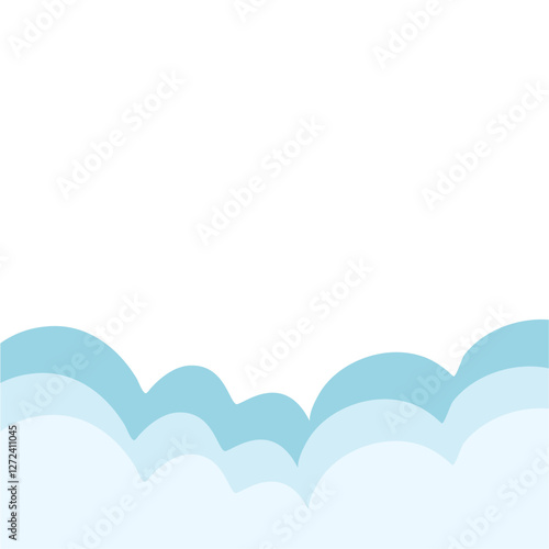 Bath foam with shampoo bubbles
