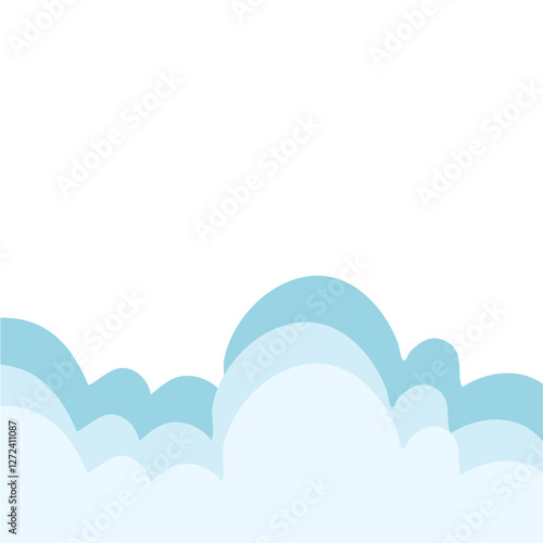 Bath foam with shampoo bubbles
