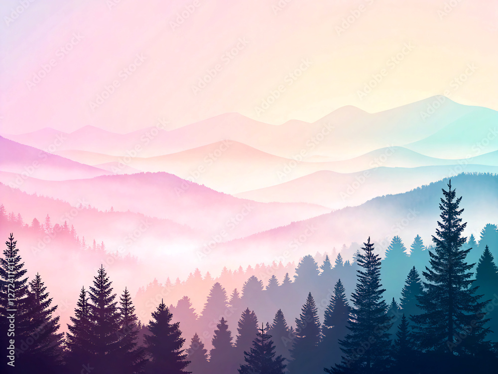 Obraz premium sunrise in mountains