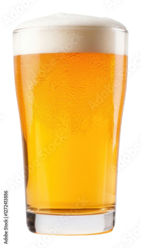 PNG Craft beer drink lager glass.