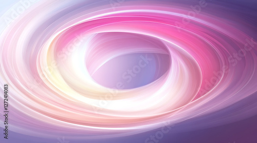 Elegant Circular Gradient Swirl of Color and Light Abstract Illustration Background Design.