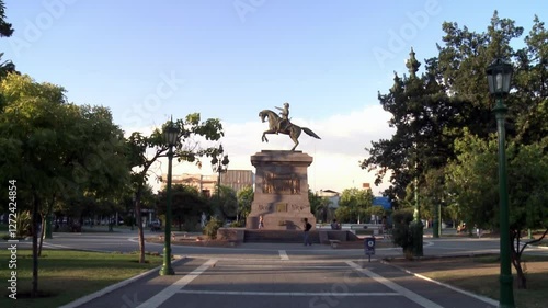 Equestrian Statue of General San Martin in Santa Rosa, La Pampa Province, Argentina photo