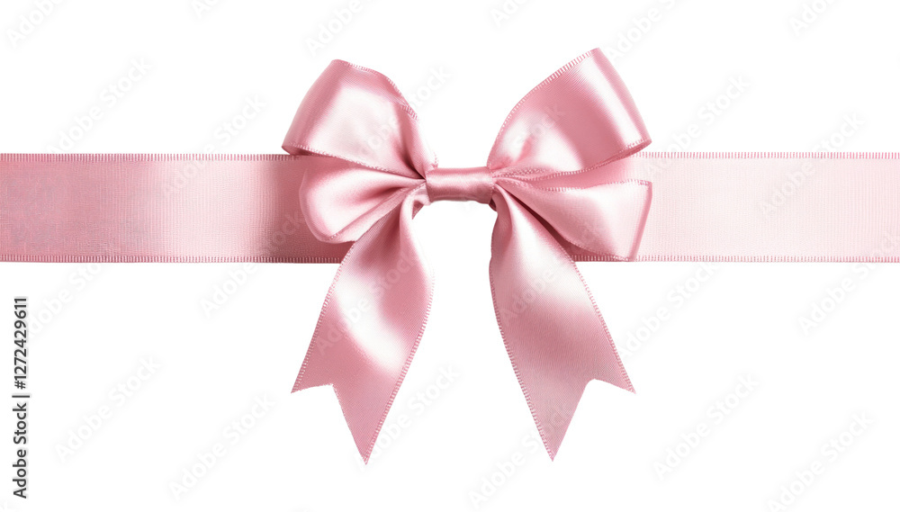 PNG Pink ribbon with a bow embellishment accessories decoration. PNG Pink ribbon with a bow embellishment accessories decoration.