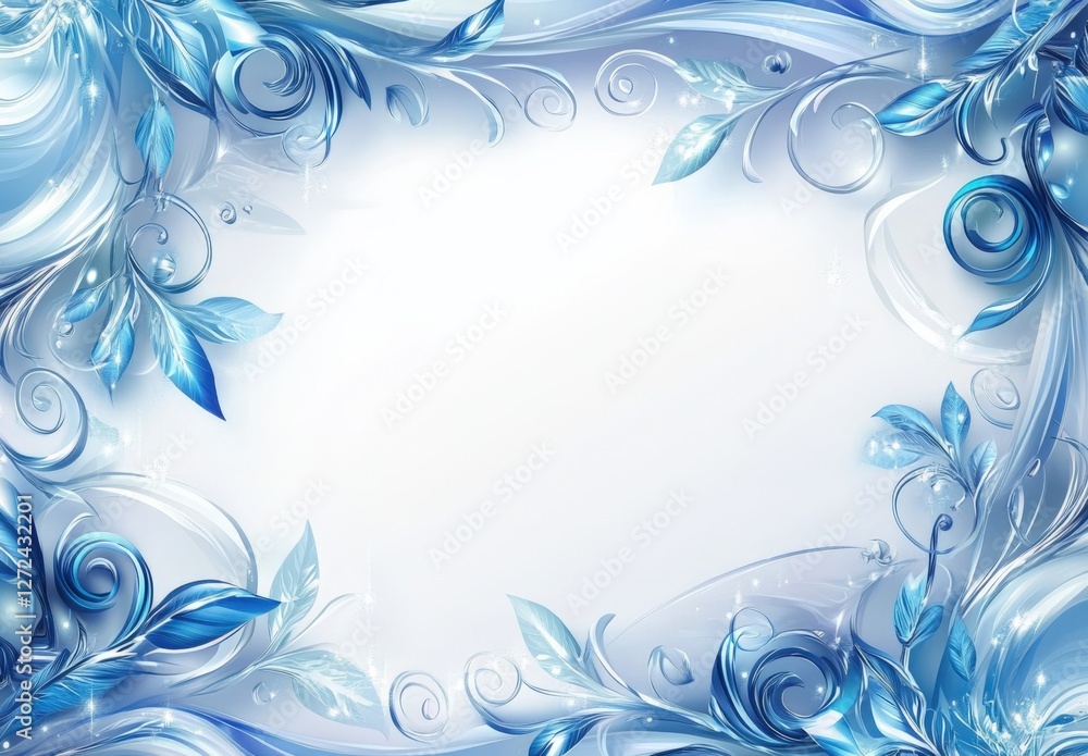 Blue Abstract Border and Frame for Certificate of Appreciation Blue Abstract Border and Frame for Certificate of Appreciation