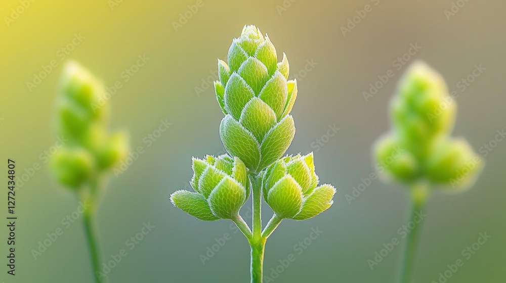 Spring plant buds, close-up, nature background, botanical Spring plant buds, close-up, nature background, botanical