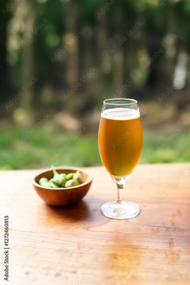 ビールと枝豆 ビールと枝豆