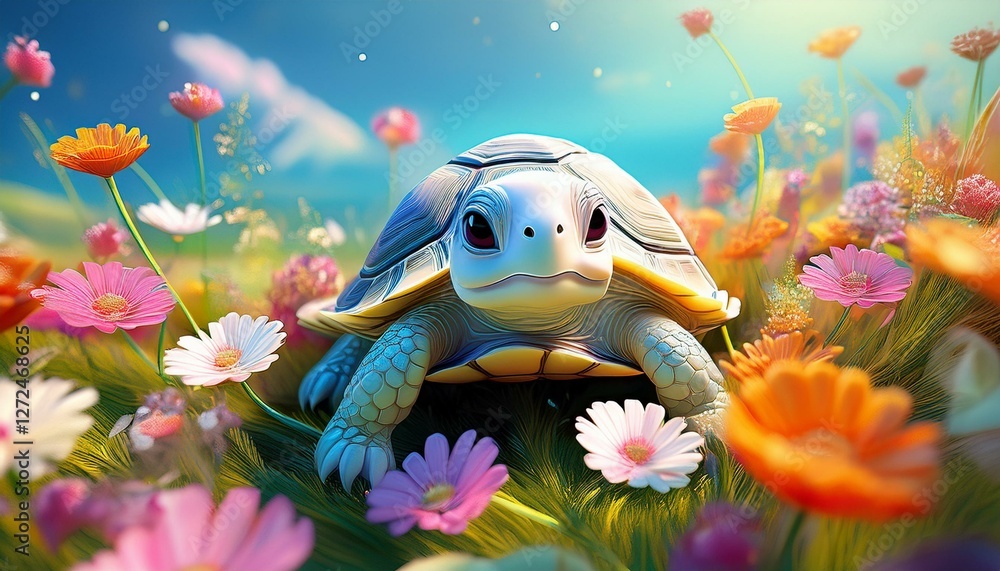 Obraz premium Kleine Schildkröte