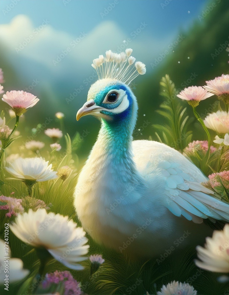 Obraz premium Kleiner Pfau