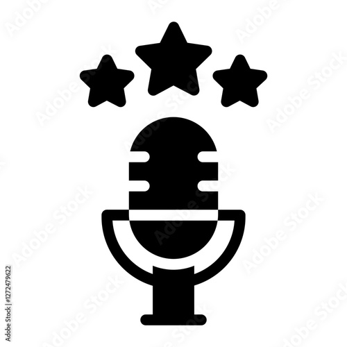podcast Fame Solid Icon