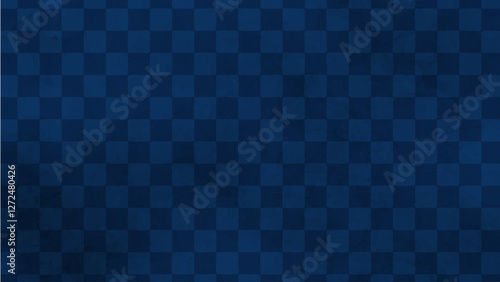 Japanese background: Navy blue checkered pattern
