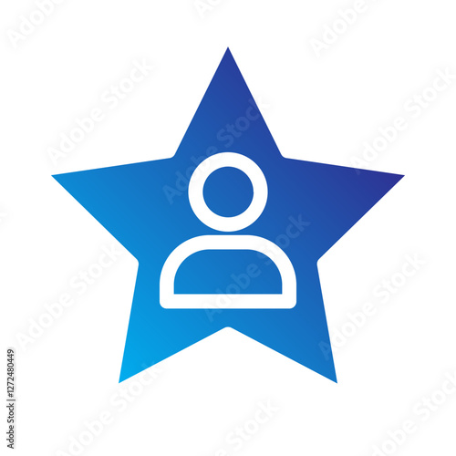 Celebrity Fame Solid gradient icon