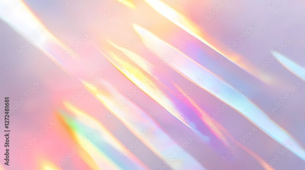 Obraz premium blurred rainbow light refraction