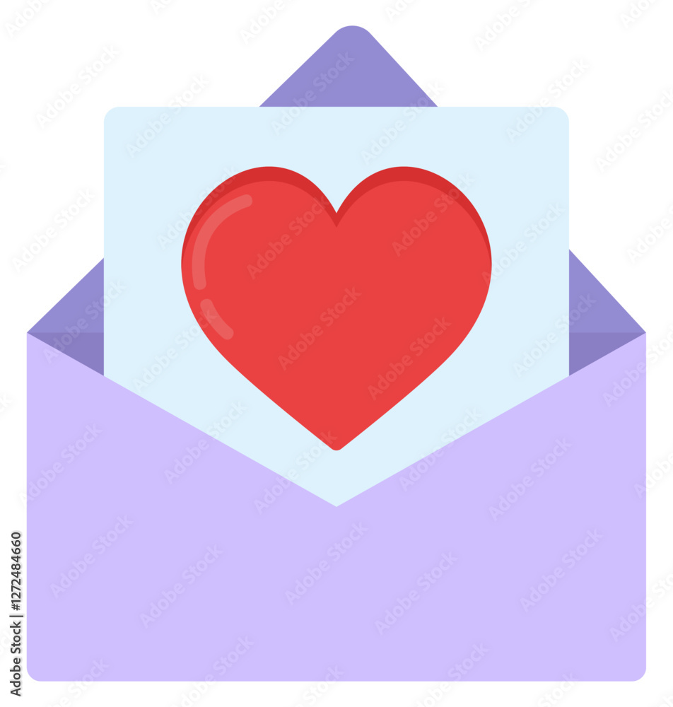Mail envelope icon with red heart isolated on white background. Mail envelope icon with red heart isolated on white background.