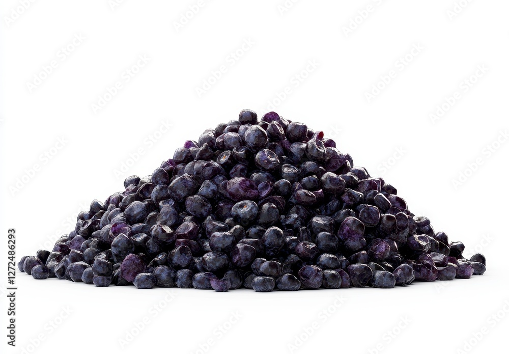 Fresh Organic Blueberries Heap on White Background for Healthy Eating Fresh Organic Blueberries Heap on White Background for Healthy Eating