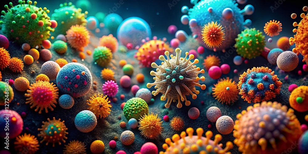 Microscopic Wonders: Vibrant Bacteria & Viruses in Surreal Photography Microscopic Wonders: Vibrant Bacteria & Viruses in Surreal Photography