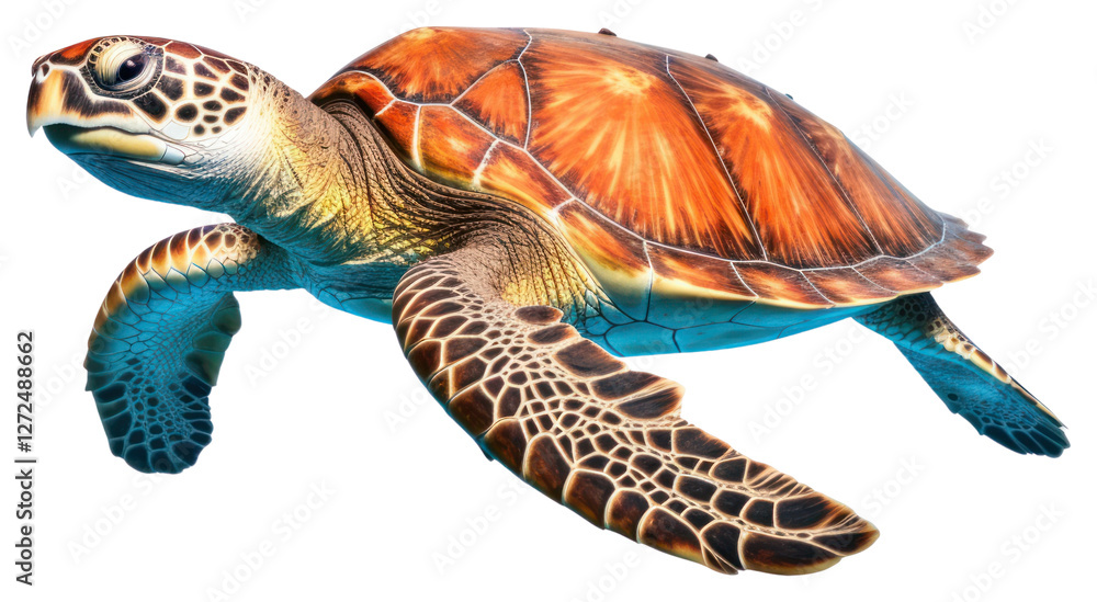 Fototapeta premium PNG Reptile animal turtle sea transparent background