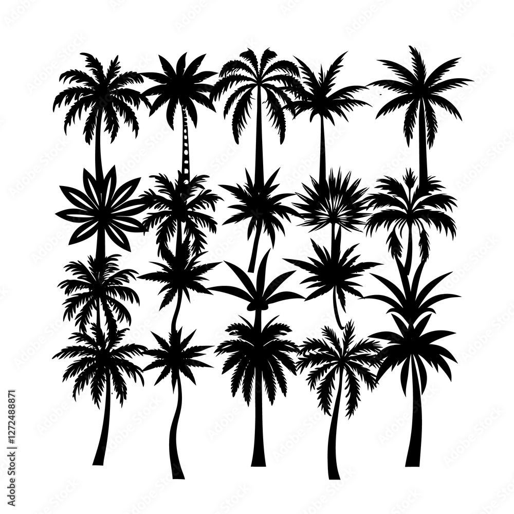 palm tree silhouette palm tree silhouette