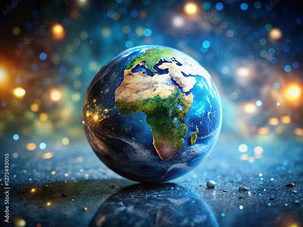 Miniature Planet Earth in the Vastness of Space: Tilt-Shift Photography Miniature Planet Earth in the Vastness of Space: Tilt-Shift Photography