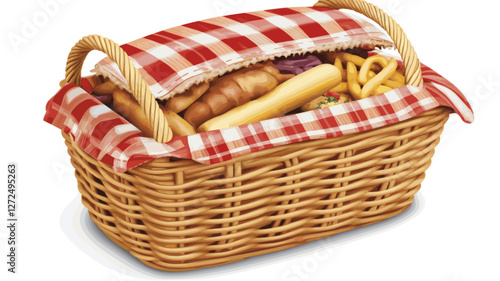 Picnic Basket Illustration
