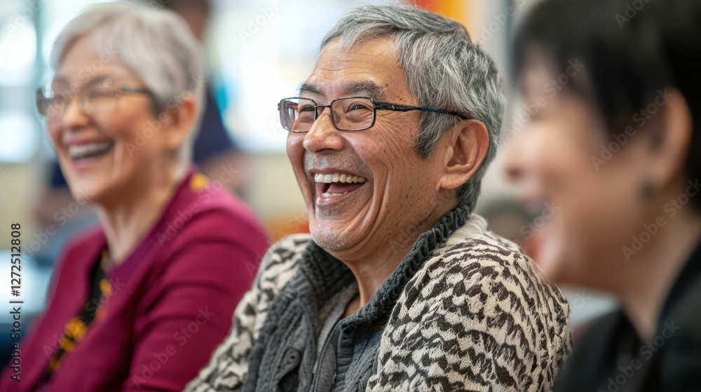 Patients Enjoying Storytelling and Sharing Laughter Together Patients Enjoying Storytelling and Sharing Laughter Together