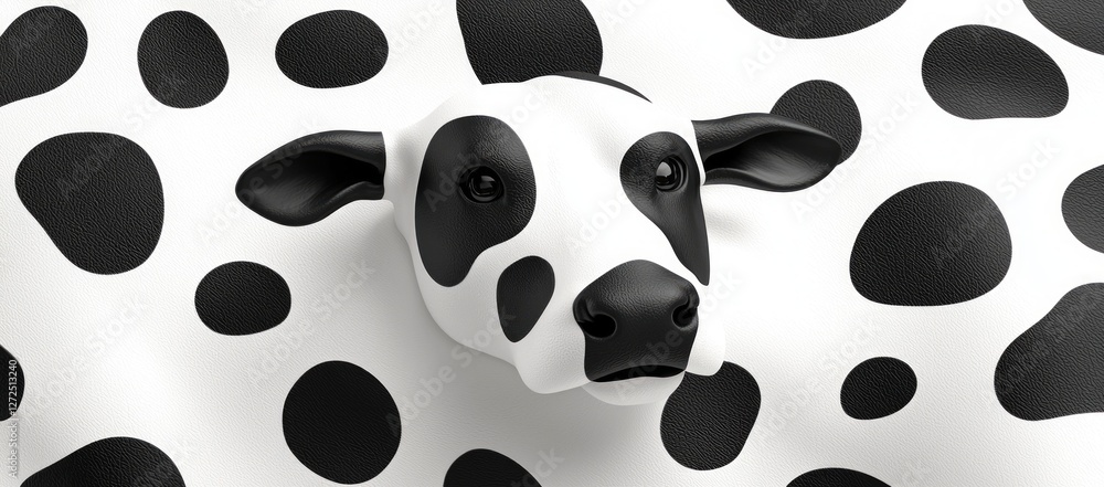 Fototapeta premium Cow Head Abstract Design
