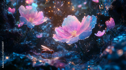 secret corner universe neon flowers