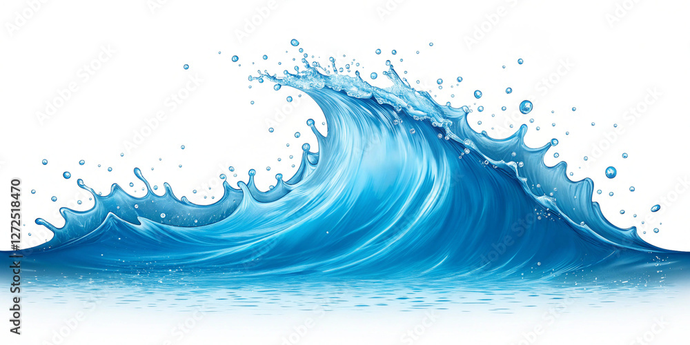 Blue Ocean Wave Water Splashing Isolated on Transparent Background
Realistic Blue Ocean Wave with Water Splash Effect on Transparent Background Blue Ocean Wave Water Splashing Isolated on Transparent Background
Realistic Blue Ocean Wave with Water Splash Effect on Transparent Background