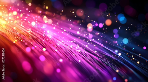 mesmerizing close radiant multicolored fiber