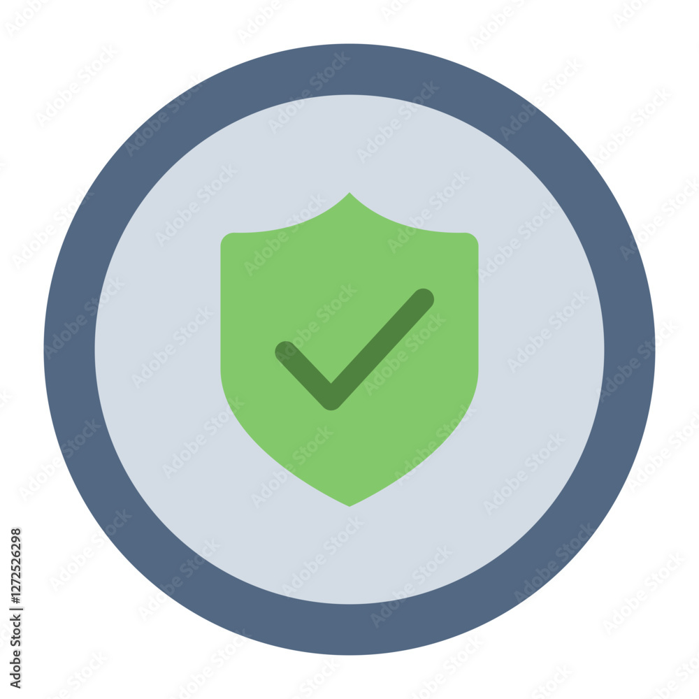 Shield flat icon representing game security, protection, and defensive mechanics Shield flat icon representing game security, protection, and defensive mechanics
