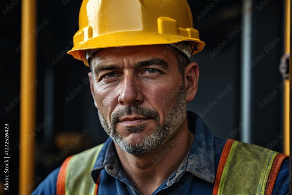 arafed construction worker in a hard hat and vest arafed construction worker in a hard hat and vest
