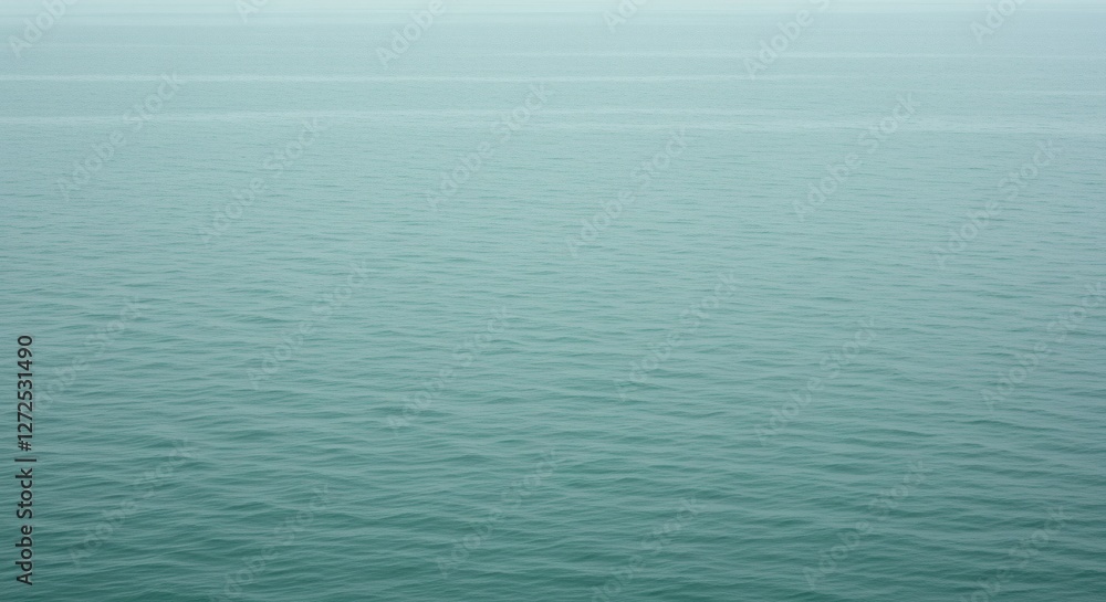 AI image the serene teal ocean stretches to meet the misty horizon, creating a calming and expansive seascape scene. AI image the serene teal ocean stretches to meet the misty horizon, creating a calming and expansive seascape scene.