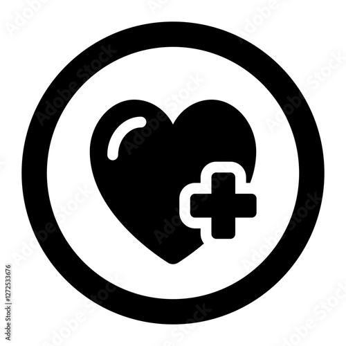 Heart glyph icon representing health, life points, and player status in gaming