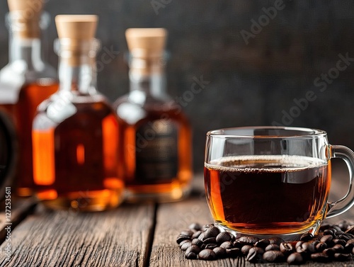 Crafting irish coffee at a whiskey distillery ireland culinary experience rustic setting close-up distillation artistry photo