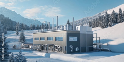 Industrial grey hydrogen plant, offering high-volume production with efficient processes