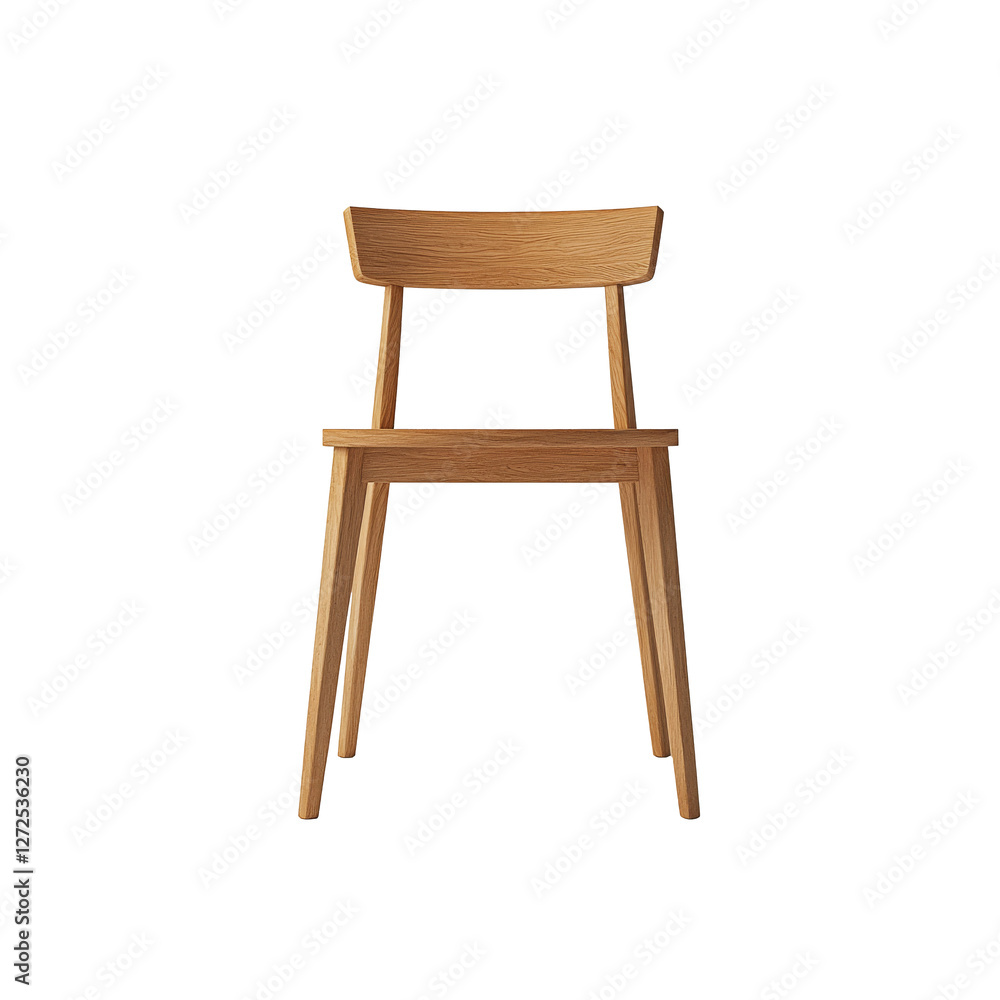 A wooden chair, furniture, isolated on transparent background. A wooden chair, furniture, isolated on transparent background.