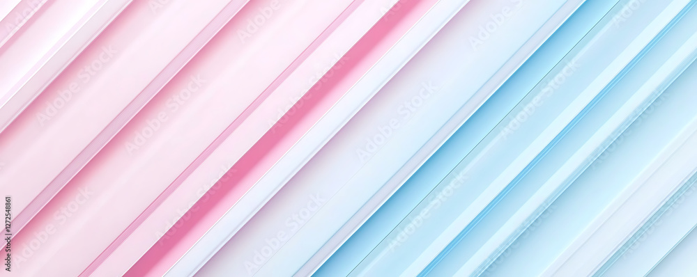 Fototapeta premium A vibrant diagonal pattern featuring soft pink and blue hues for creative designs.