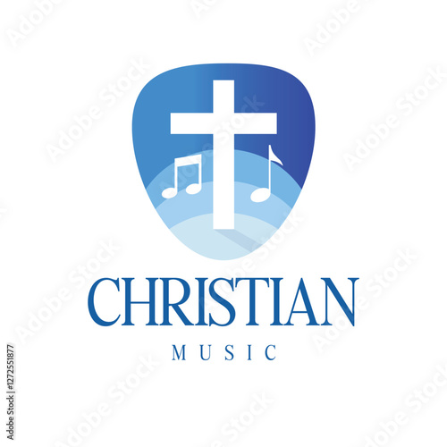 Christian church music group community logo