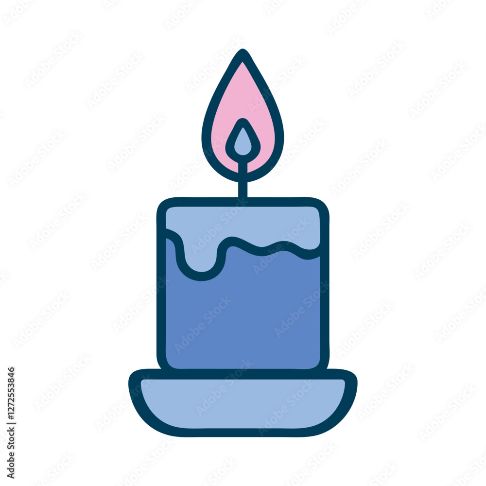 Mindfulness Meditation candle flame icon Mindfulness Meditation candle flame icon