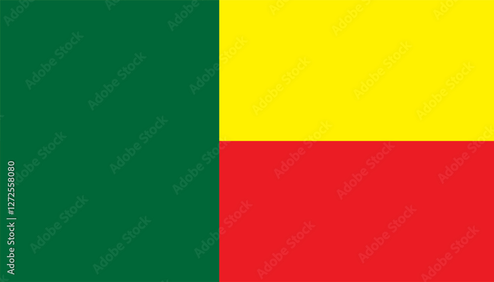 Fototapeta premium Benin flag design illustration