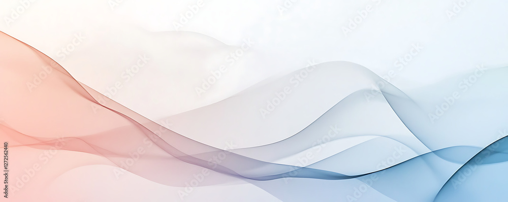 Fototapeta premium Abstract wavy background in soft colors for design projects and presentations.
