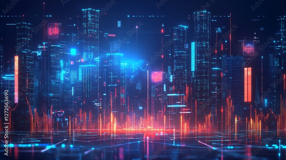 Cyberpunk Metropolis: Neon Cityscape at Night Cyberpunk Metropolis: Neon Cityscape at Night