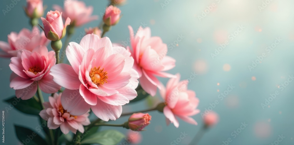 Elegant flower arrangement, pastel hues, soft focus , romantic, texture, photography Elegant flower arrangement, pastel hues, soft focus , romantic, texture, photography
