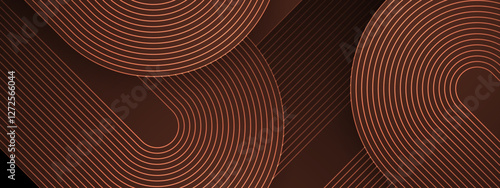 brown abstract background with curved lines, ideal for business presentations, website backgrounds, or interior decor wallpapers.