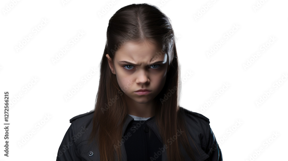 Furious Young Girl Staring at Camera – Isolated Transparent PNG
Furious Young Girl Staring at Camera – Isolated Transparent PNG