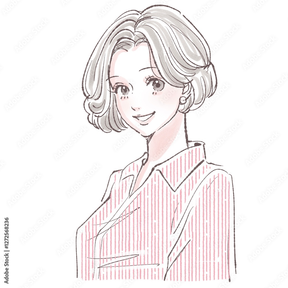 女性・女の子のイラスト素材 女性・女の子のイラスト素材