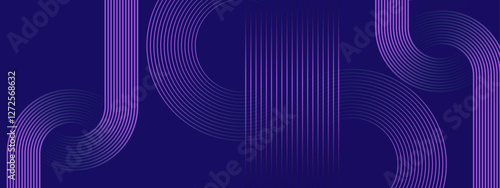 purple abstract pattern featuring lines against a blue backdrop; suitable for backgrounds, digital designs, or textile prints that require a modern touch