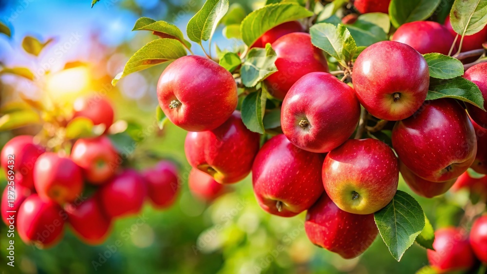 Ripe Wax Apples Hanging on Branch - Fresh Fruit Harvest Stock Photo Ripe Wax Apples Hanging on Branch - Fresh Fruit Harvest Stock Photo
