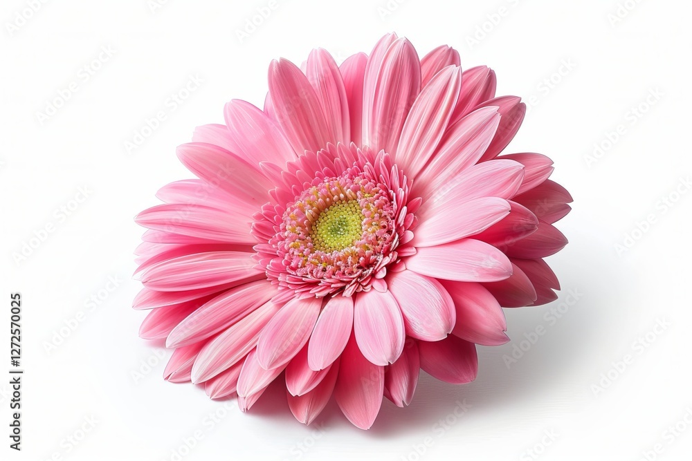 Gerbera Daisy Isolated on White Background. Beautiful Gerbera Daisy Flower Gerbera Daisy Isolated on White Background. Beautiful Gerbera Daisy Flower