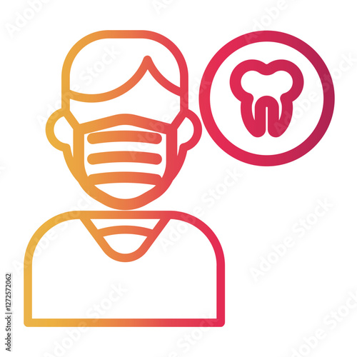 dentist Line Gradient Icon
