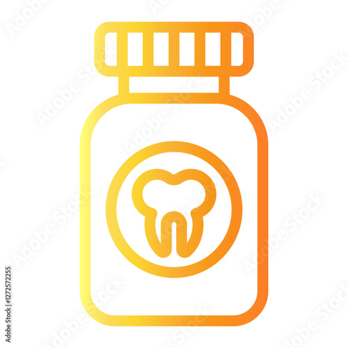 mouthwash Line Gradient Icon